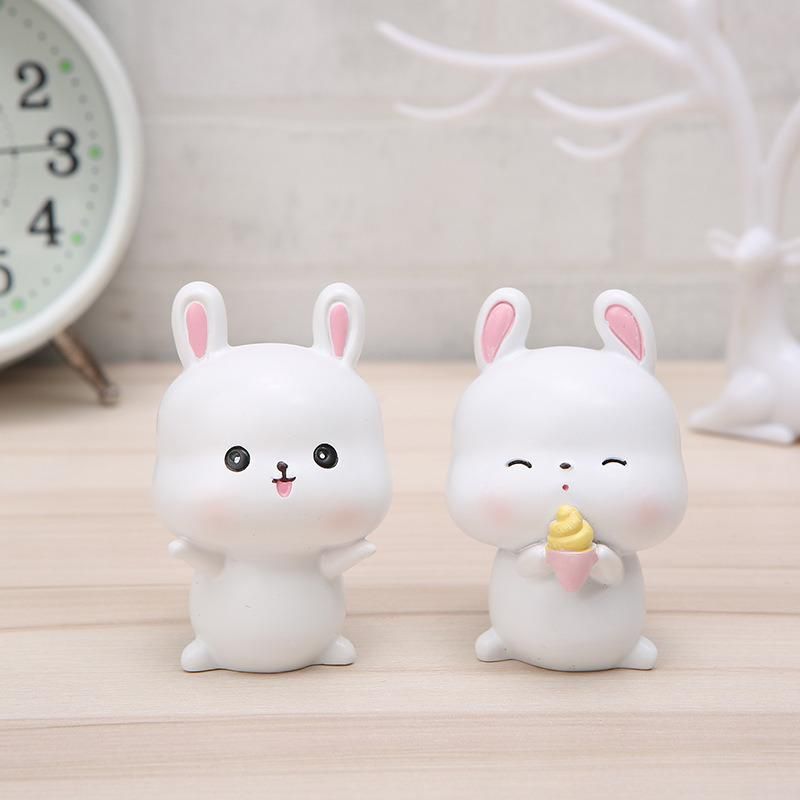 New Cute Rabbit Doll Resin Decoration Wholesale Ornaments