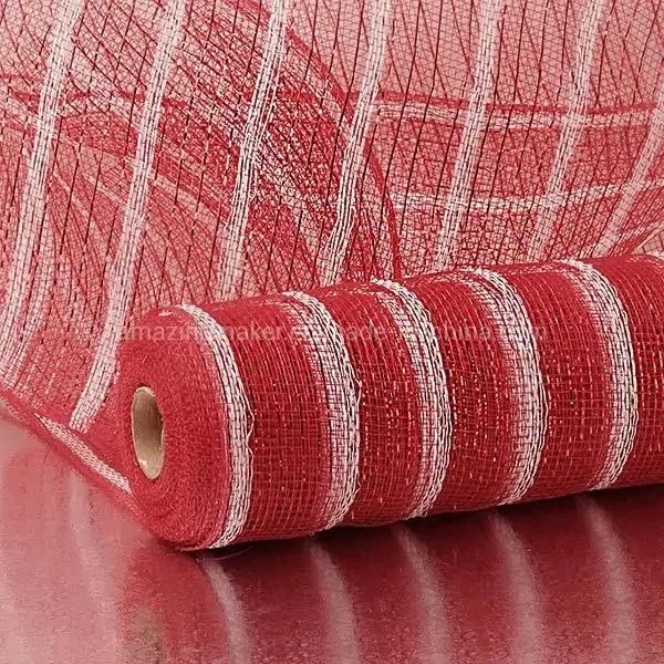 Assorted Stripes 21′′ Deco Mesh for Birthday Party Decoration