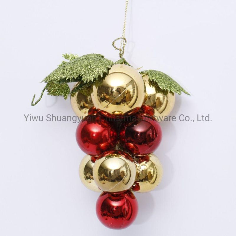 New Design Cheap Grape Shape Foam Christmas Decoration Hanging Ornaments