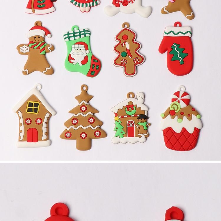 New Gingerbread Man Christmas Tree Ornament 12PCS