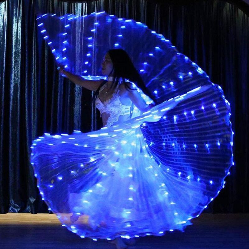 LED Dance Costumes Dancing Wing Props