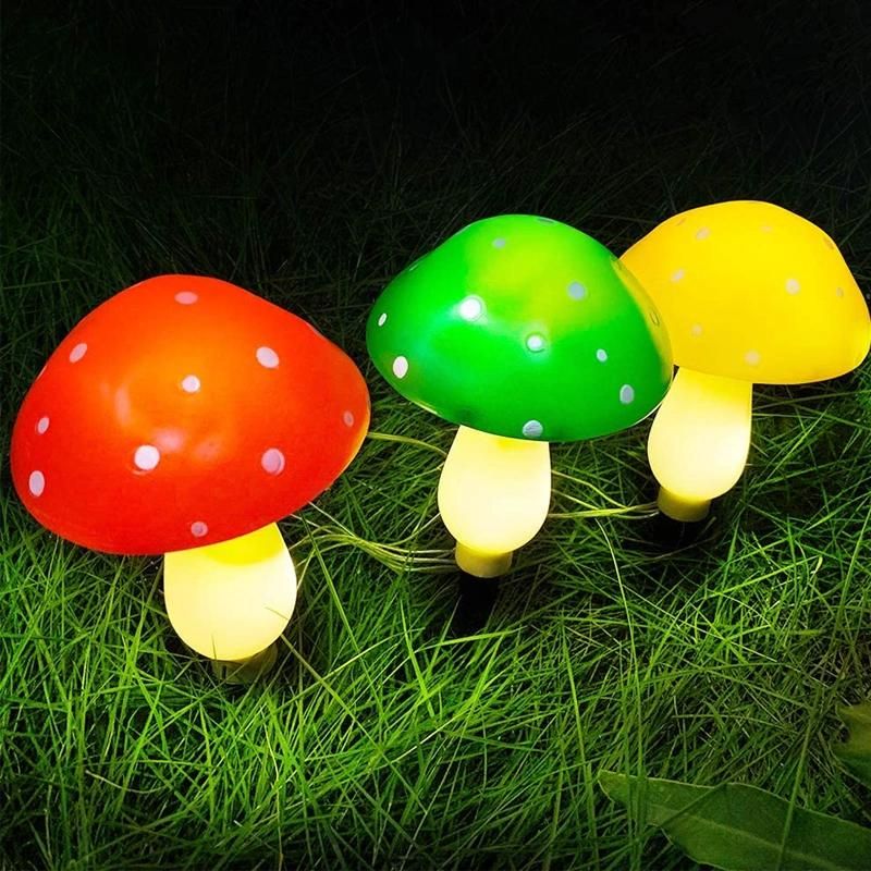 Outdoor Solar Garden Lights, Yard Decorations Solar Mushroom Lights