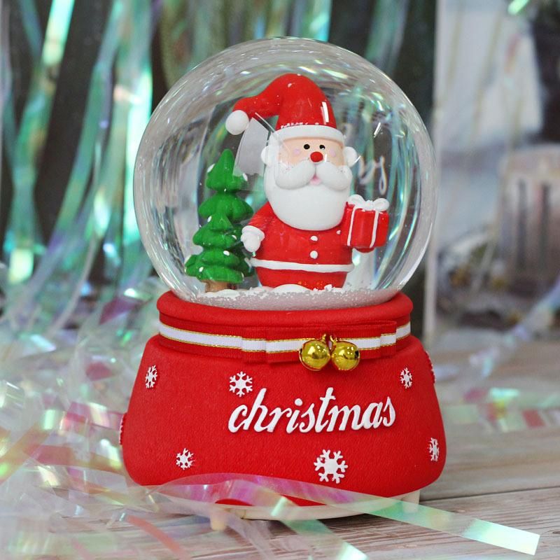 Hot Sale Crystal Ball Music Box for Christmas