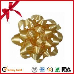 PP Solid and Metallic Printed Gift Wrap Ribbon Combined Star Bow