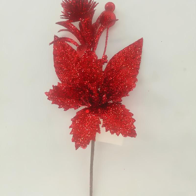 New Design Fabric Artificial Christmas Flowers