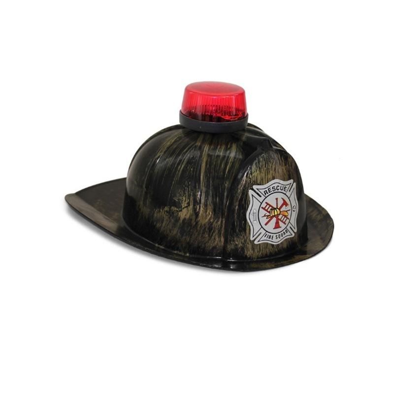 Plastic Firefighter Fireman Fire Chief Helmet Hat Cosplay Party