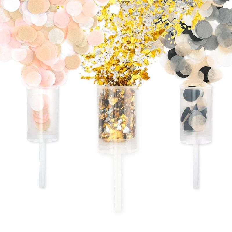 Confetti Popper Flower Paper Confetti Push Weddings Party Birthday Favor