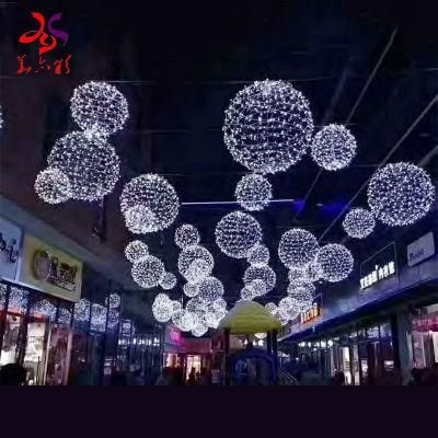 LED Ball Shape Motif Christmas Street Light Decoration
