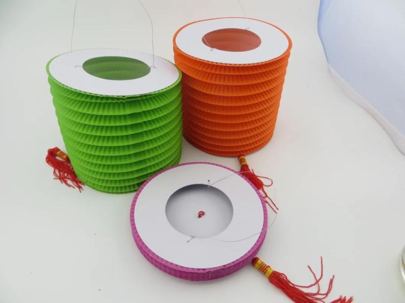 Party Supply Cylinder Chinese Accordion Paper Lantern