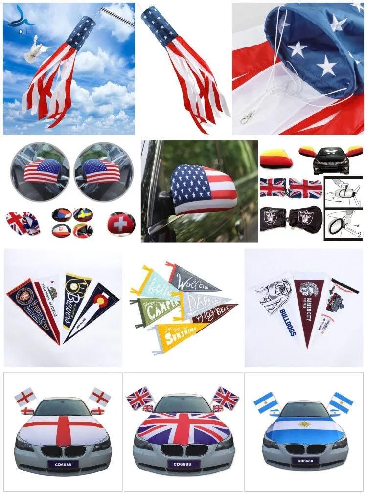 Wholesale Digital Printing Custom Frame Foldable Outdoor Double-Sided Fabric International Haitian Oromo Car Tigray Flag