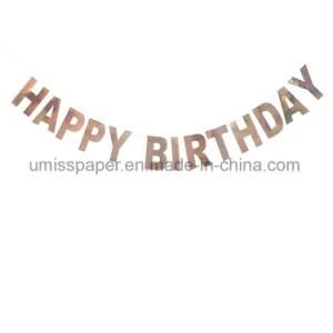 Umiss Paper Bunting Happy Birthday Banner for Party Decoration Party Supply