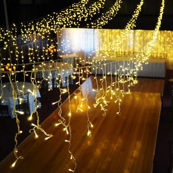 Festival Curtain Lights Outdoor Party Decoration Christmas LED Icicle Lights