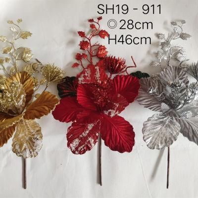 Wholesale Artifical Christmas Tree Flowers