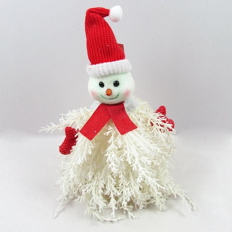 Yiwu Shuangyuan Christmas PE+Fabric Material White Color Christmas Santa Claus Tree