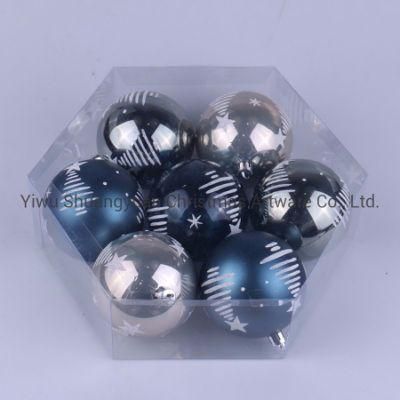 New Design Plastic Christmas Painted Ball