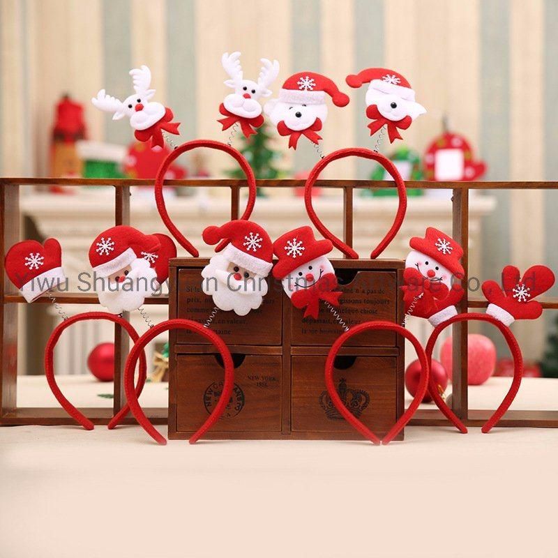 Christmas Headband Xmas Hairband Reindeer Christmas Tree Headwear Headband Party Hairband New Year Kids Gift Navidad Decor Noel