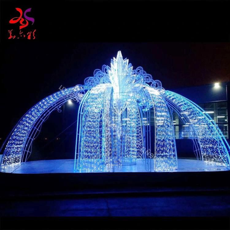 Most Popular Arch Door Design Customized LED Motif Festival Lights