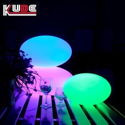 Promotional Trend Christmas Flat Egg Lamp LED Gift Outdoor Garden Decoration