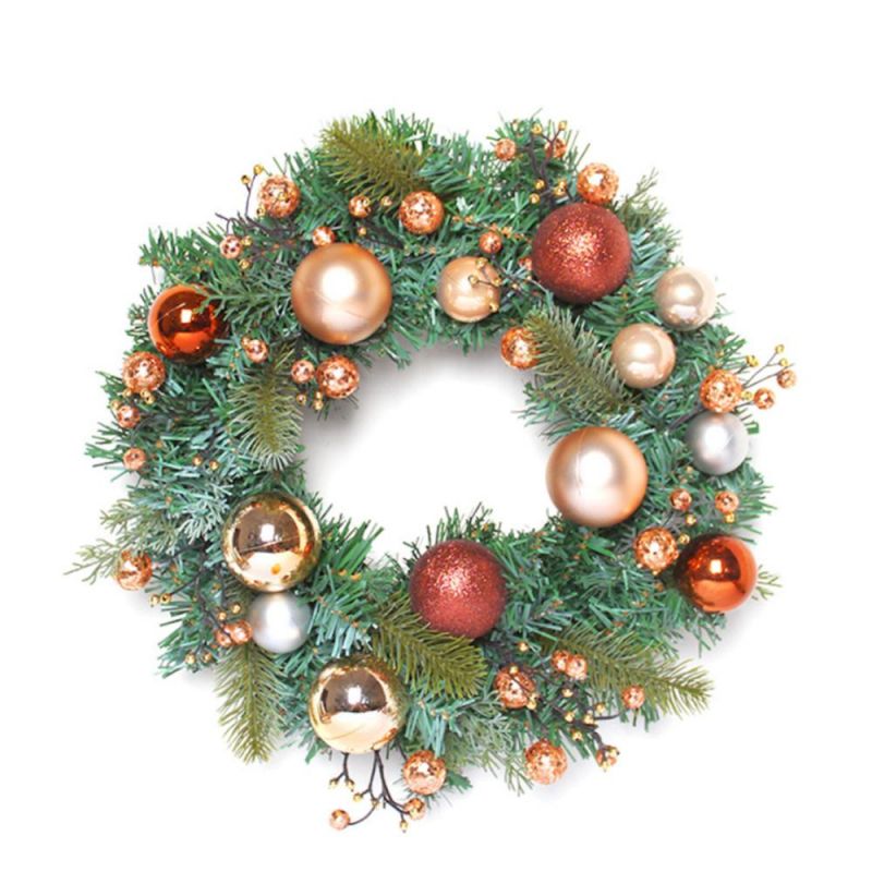 Christmas Holiday Decoration Custom Wreath with Ornaments Decorations