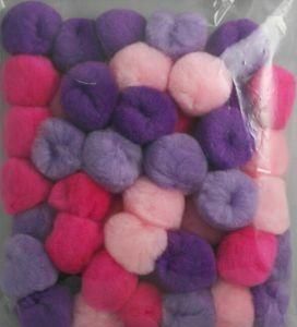 Acrylic, Round, Multi Purpose POM Poms