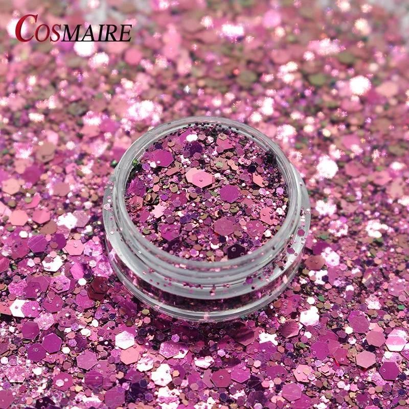 Chameleon Flakes Hexagon Chunky Glitter for Nail Art Resin Crafts Christmas Decoration