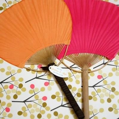 Colored Paper Paddle Fan Decorative Fans for Party, Wedding, Bridal