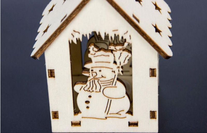 Christmas Lights Cabin Pendant Xmas Tree Decoration Furniture Kids Gift