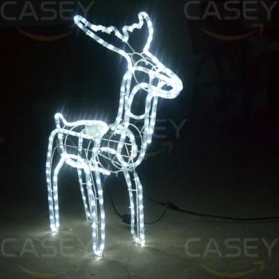 1/6christmas Outdoor LED Deer 3D Motif Street Light Across Deer Street Motif Light