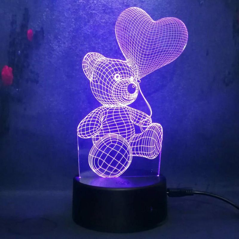 3D Love Bear Room Decoration Bear