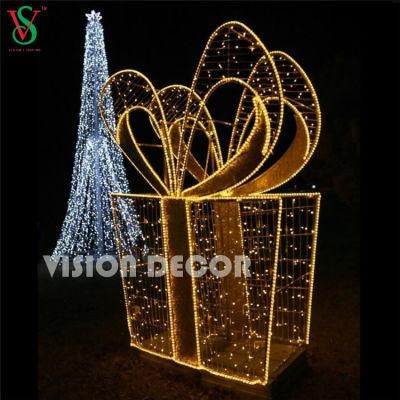 Outdoor Giant Decoration Christmas Large Motif Lights with Gift Boxes
