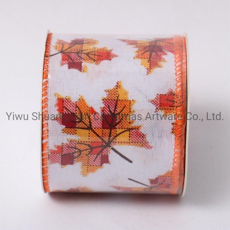 Christmas Ribbon Decor for Holiday Wedding Party Decoration Supplies Hook Ornament Craft Gifts