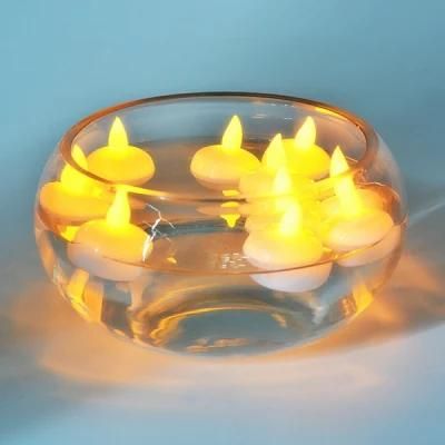 Waterproof Floating Tealights Warm Yellow LED Flameless Candles