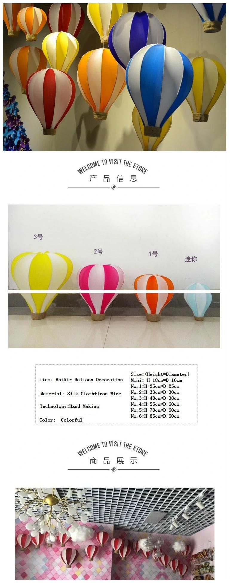 Hotair Balloon Decoration Hanging Winter Christmas Beautiful Shop Window Decoration