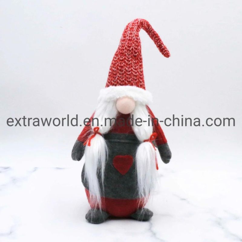 Fabric Plush Handmade Christmas Goblin Gnomes Decorations Ornaments Home Decor