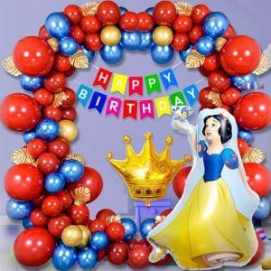 Snow White Balloons Children Girls Birthday Party Balloon Arches Banner