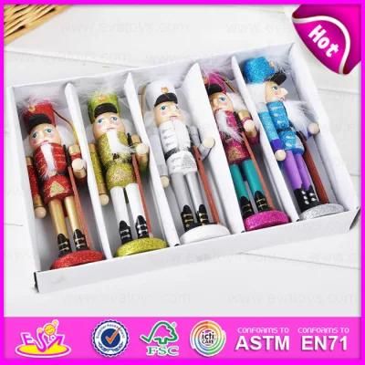 Hot New Product for 2015 Wooden Nutcracker Toy in Bulk, Wooden Soldier Nutcracker, Best Christmas Gift Toy Nutcracker Set W02A049