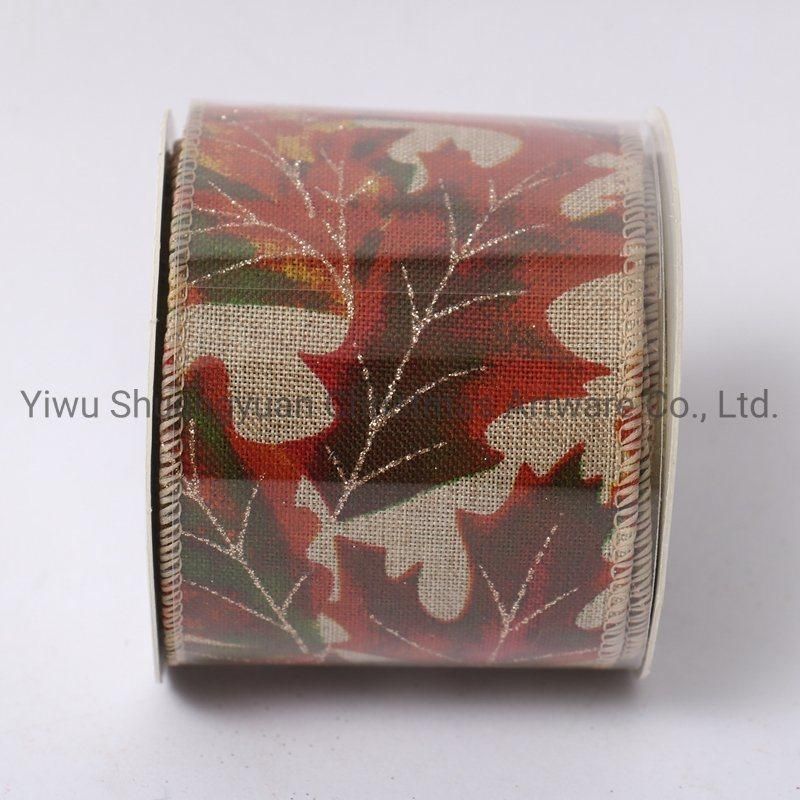 Christmas Ribbon Decor for Holiday Wedding Party Decoration Supplies Hook Ornament Craft Gifts