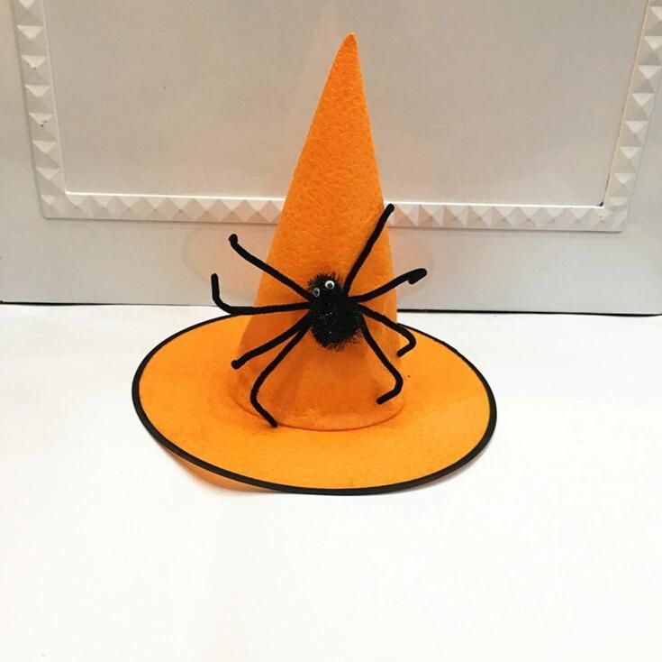Factory Price Halloween Decoration Funny Spider Witch Hat for Adult