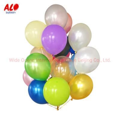 Wholesale Matte Pearl Color Party Decoration Globos Happy Birthday Latex Balloon
