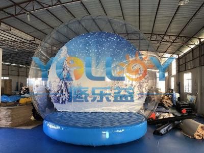 Giant Inflatable Christmas Snow Globe for Party Event