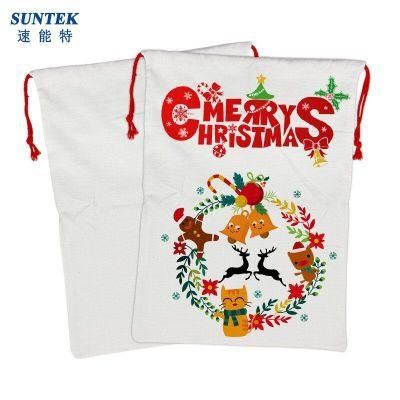 Wholesale 2021 Christmas Personalized Secret Santa Gift Bag for Sublimation