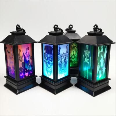 LED Halloween Series Pattern Lantern Scene Decoration Props Skeleton Lighthouse