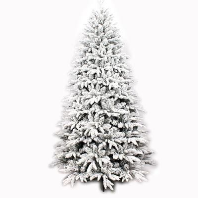 Yh1967 Christmas Flocking PE PVC Artificial Christmas Tree with Snow