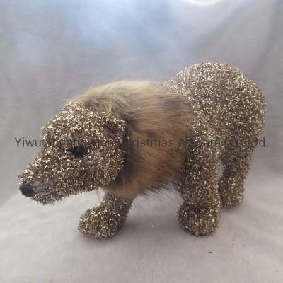 Champagne Foam Material Walking Bear