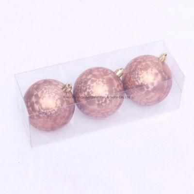 Hand Painted Plastic Christmas Ball Hanging Ornaments