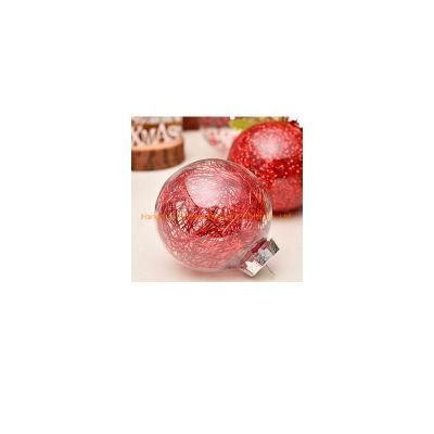 Transparent Clear Xmas Christmas Hanging Balls with Logo