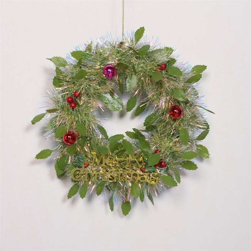 Merry Christmas Wreath Indoor Christmas Eve Home Party Decoration
