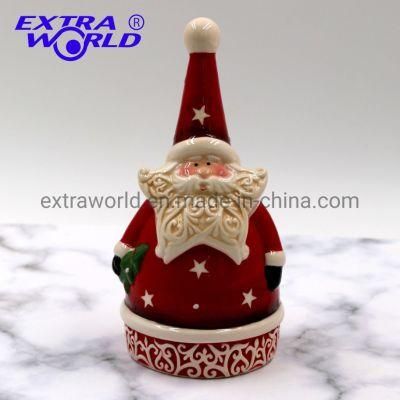 Wholesale Santa Ceramic Small Christmas Bells Decoration for Sale