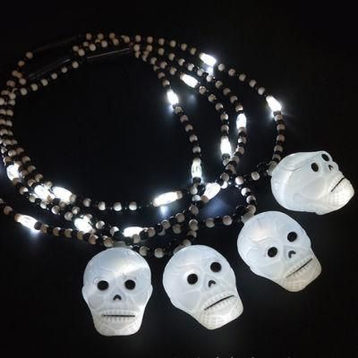 Novelties Light-up Skull Necklace for Halloween Costume