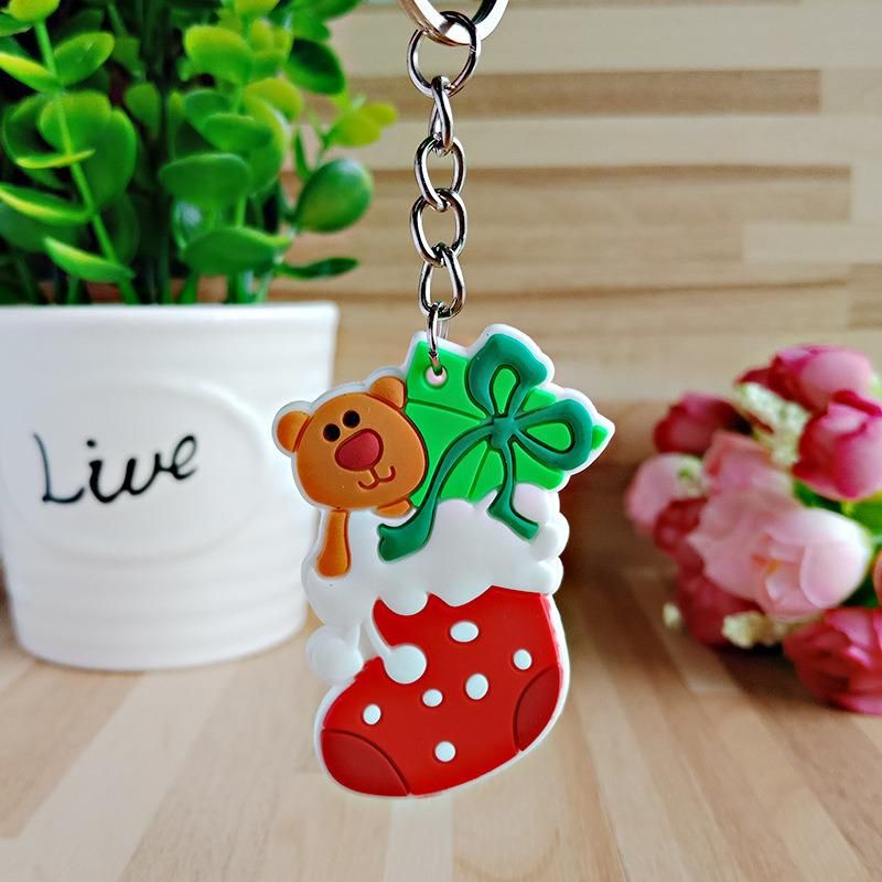 Hot Sale High Quality PVC Keychain for Christmas